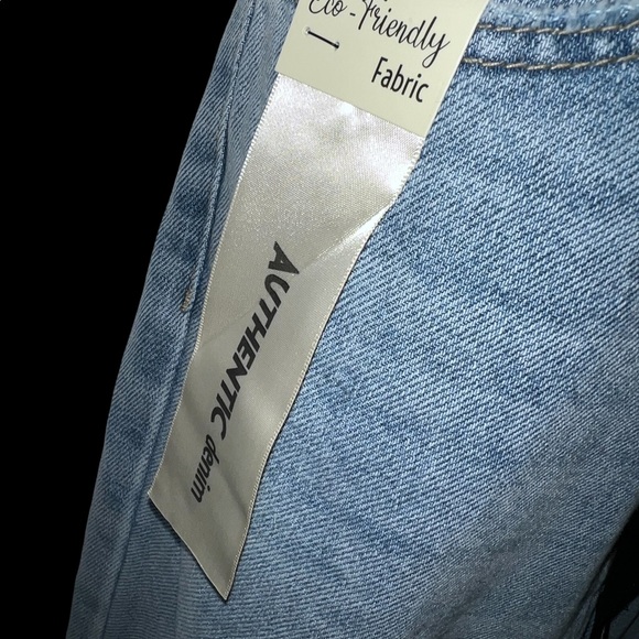 SIMPLE SOCIETY STRAIGHT SUPER HIGH-RISE ROLL CUFF BUTTON FLY JEANS SIZE 9/29 - Picture 8 of 16